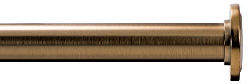Ivilon Tension Curtain Rod - Spring Tension Rod for Small Windows or Shower, 16 to 24 Inch. Warm Gold - color: Warm Gold