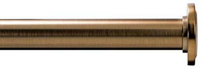 Ivilon Tension Curtain Rod - Spring Tension Rod for Small Windows or Shower, 16 to 24 Inch. Warm Gold - color: Warm Gold