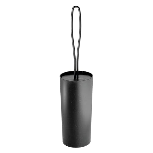 iDesign Toilet Brush and Holder for Bathroom, Matte Black | for Bathroom - color: Matte Black