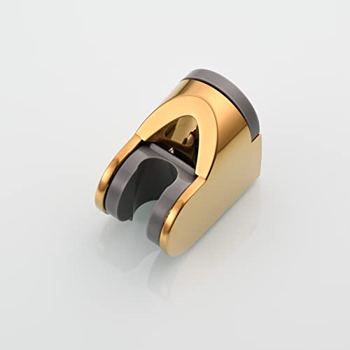 ABS Shower Head Holder Adjustable Wall Mount Bracket for Hand Shower Titanium Gold, ST01J - style: Titanium Gold