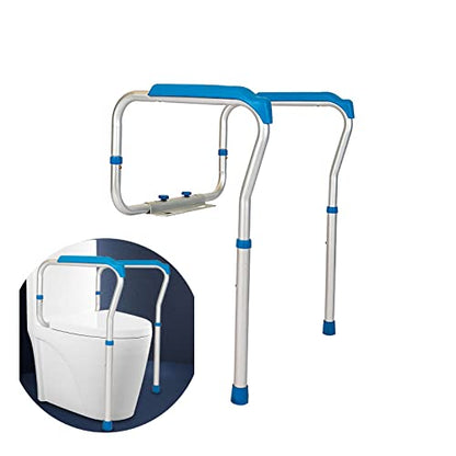 Aluminum Alloy Toilet handrail, Elderly Safety handrail, Toilet Elderly Toilet Stand up Assist handrail,Toilet Safety Frame, Adjustable Freestanding Toilet Handrails Helper