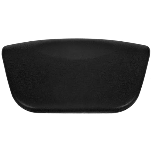Healifty Bath Pillow for Tub with Suction Cups Removable Pu Headrest Cushion Neck and Back Support Waterproof Spa Pillow for Relaxing Soak 4.1 X 2.4 Inch