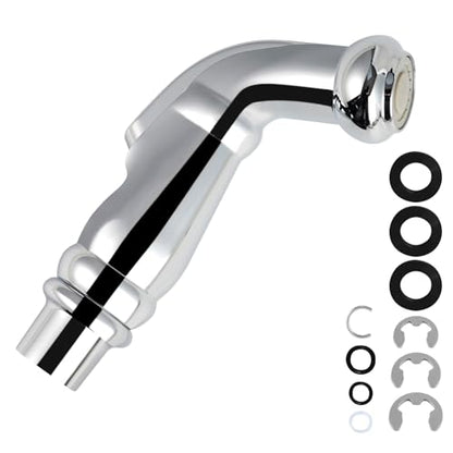 Universal Kitchen Side Sprayer Head Sink Faucet Sprayer Attachment, Chrome | NSF/ANSI/CAN 372 Certified, Compatible with Delta, Moen, Kohler and Other OEM Brands Pull Out Spray Head, Nozzle Head Only - color: Chrome, style: Nozzle Head Only