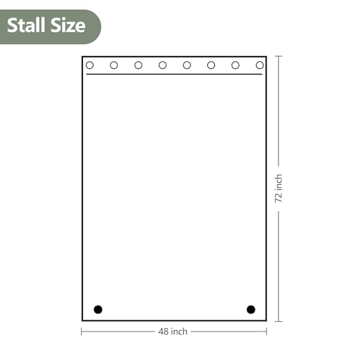Seenus Waterproof Translucent Stall Shower Curtain Liner 48 x 72 Inch, Bpa-Free EVA Plastic Shower Liner with 2 Extra-Large Magnets, 48''W Narrow Frosted Bathroom Curtain for Shower Privacy - color: Frosted, size: 48"W x 72"L (Pack of 1)