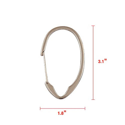 Shower Hooks - Shower Curtain Rings for Bathroom - Rust Proof Shower Curtain Hooks for Shower Curtain or Liner - Set of 12, Brushed Nickel - color: Brushed Nickel