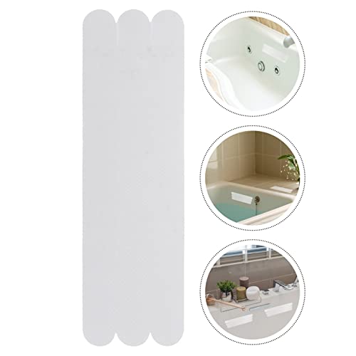 SOLUSTRE 6pcs Non-Slip Tape for Bathroom Adhesive Bath Treads Shower Accessories Bathtub Stickers - size: 6 pcs