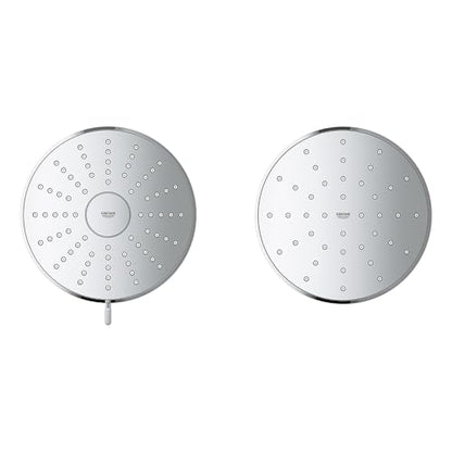 GROHE Aquabooster Tempesta 140 High Pressure Shower Head, Multi-Spray – 1.75 GPM Round Fixed Wall Mount, StarLight Chrome 1117460000 - color: StarLight Chrome