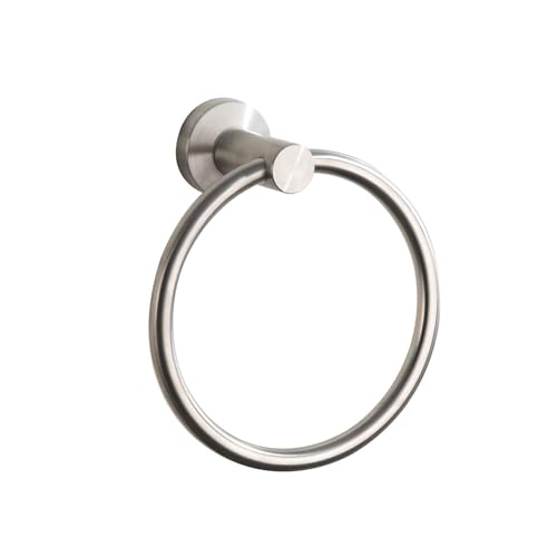 BGL Towel Ring Brushed Nickel, Bath Hand Towel Ring Stainless Steel Round Towel Holder for Bathroom - color: Brushed Nickel