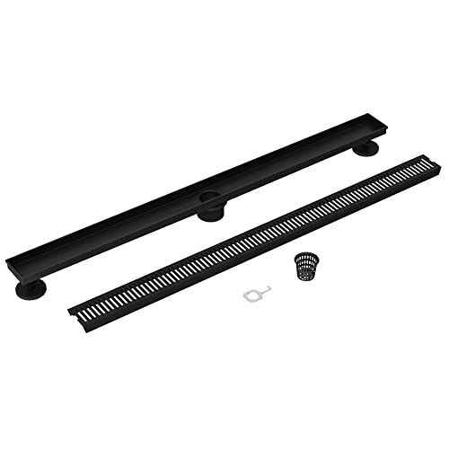 VIGO Elan 36 in. Linear Shower Drain in Matte Black - VG07003MB - color: Matte Black, size: 36 in.