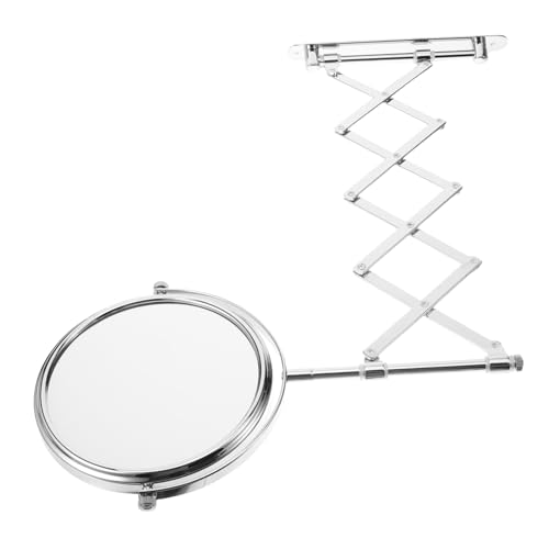 BESPORTBLE Wall Mount Makeup Mirror, 6-Inch Two-Sided Extension Mirror with 3X Magnification - Chrome Bathroom 360° Swivel