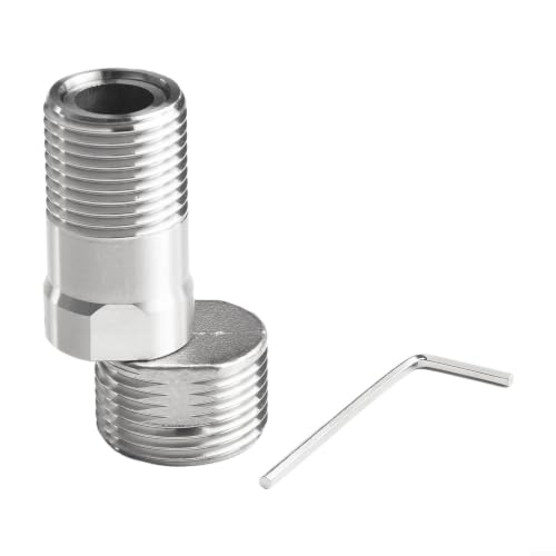Shower Head Swivel Ball Adapter, Swivel Head Connector, Shower Angle Conversion Component, Fits Fixed, Hand Held & Rain Shower Heads(1PCS) - size: 1PCS