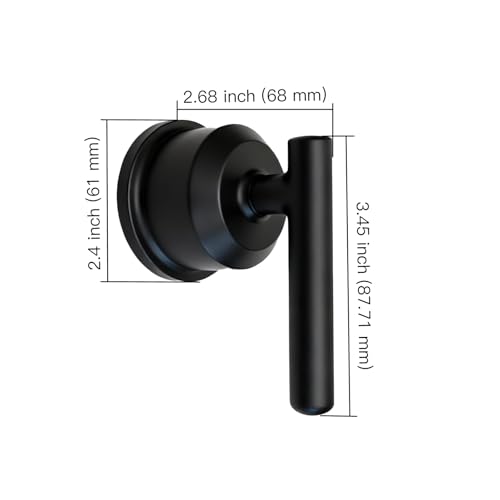 All Metal Replacement for Moen Tub/Shower Lever Handle, Compatible with Moen Posi Temp Shower Handle and for Cartridge,Single Handle Faucets for Adjust Water Volume and Temperature,Retro Black - color: Retro Black