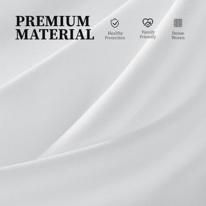 70x60 Waterproof Fabric Snap-in Shower Curtain Liner Replacement White | Machine Washable & Hotel Quality, 1 Pack Detachable Soft Durable Premium Cloth Shower Curtain Liner with 3 Weighted Magnets - size: 70"W x 60"L (Pack of 1)