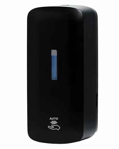Automatic Soap Dispenser with Extra Large 40 oz. Capacity (Liquid/Gel) - Wall Mounted Hand Soap or Touchless Hand Sanitizer Unit for Commercial or Home Bathrooms - ADA Compliant (Black) - size: 1-Pack