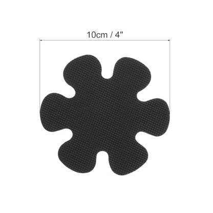 uxcell 20pcs Non-Slip Bathtub Stickers, Anti Slip Shower Stickers Showers Treads Bright Flowers Appliques with Scraper for Bath Tub Shower Stairs, Black - color: Grey