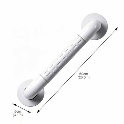 Textured Non Slip Grab Bar, Bathroom Wall Mount Hand Rail with Glow in The Dark Strips, Comfort Grip Assist Handle for Shower Toilet - size: 60cm