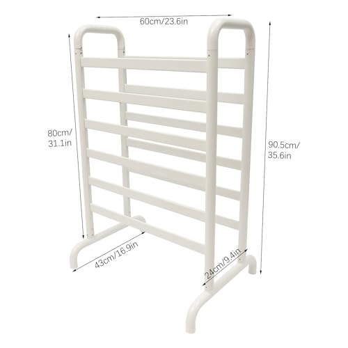 Dual-Row Freestanding Electric Towel Warmer Rack, 180W Fast Heat-Up Towel Rack with LED Display & Timer,12 Bars Towel Dryer for Bathroom, Large 23.62"x31.5" Drying Area