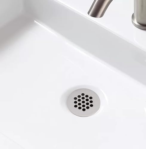 ZM Brass Grid Drain Strainer Assembly 1-1/4 Inch with Overflow Chrome | Grid Drain