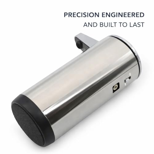 Touchless Soap Dispenser - Rechargeable Automatic Stainless Steel, 9oz Hands-Free Infrared Sensor for Bathrooms, Kitchens & Office(Chrome)