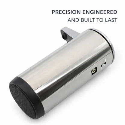 Touchless Soap Dispenser - Rechargeable Automatic Stainless Steel, 9oz Hands-Free Infrared Sensor for Bathrooms, Kitchens & Office(Chrome)