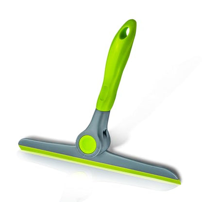 10" Heavy Duty Green, Grey Window Cleaning Squeegee, Handheld Squeegee for Glass Doors, Windows, Car Windshields & More - color: Green