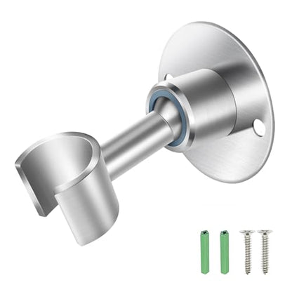 Shower Head Holder Wall Mount,Stainless Steel Handheld Shower Head Holder,Adjustable Shower Spray Holder Metal Shower Head Bracket - style: Brushed stainless steel
