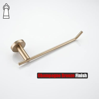 JQK Hand Towel Bar, Champagne Bronze Stainless Steel Towel Ring Holder for Bathroom, 9 Inch Wall Mount Right Hand, TR100-CB - color: Champagne Bronze, size: 9 Inch (Right)