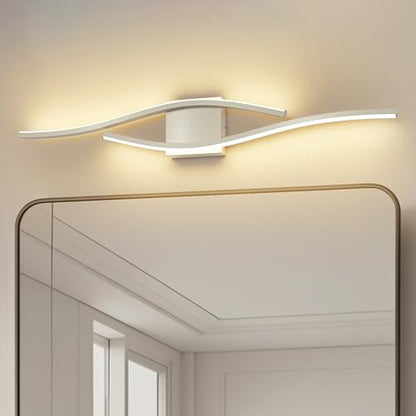 Joossnwell Bathroom Vanity Light Modern Bathroom Lighting Fixture Over Mirror Brushed Nickel 5CCT Dimmable Led Bath Vanity Light Bar 31.5 Inch - color: Brushed Nickel, size: 31.5 inch long