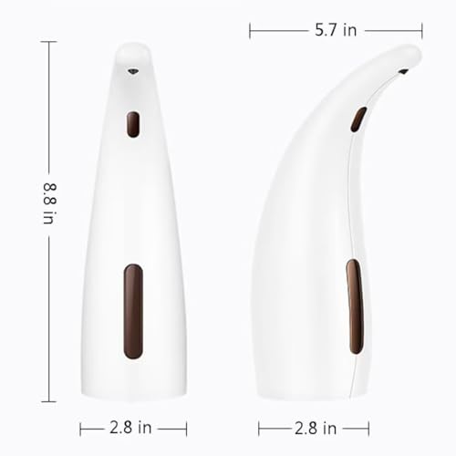 Soap Dispenser,Touchless Bath Kitchen Countertop Automatic Soap Dispenser with Infrared Motion Sensor,IPX6 Waterproof.Perfect for Bathroom and Kitchen. - color: White-fixed Dispenser