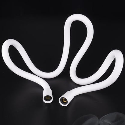 Shower Hose, Bidet Hose SHORT, Soft Silicone Bidet Hose Replacement, 120cm, 47 Inch, Silver - color: White, size: 47 Inches