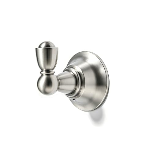 4 Pack 2-3/4inch Brushed Nickel Robe Hooks | Solid Zinc Alloy | Wall Mounted | Coat Hooks | Hooks Wall Mounted Robe Hooks | For organization in bathrooms entrances. - color: Brushed Nickel