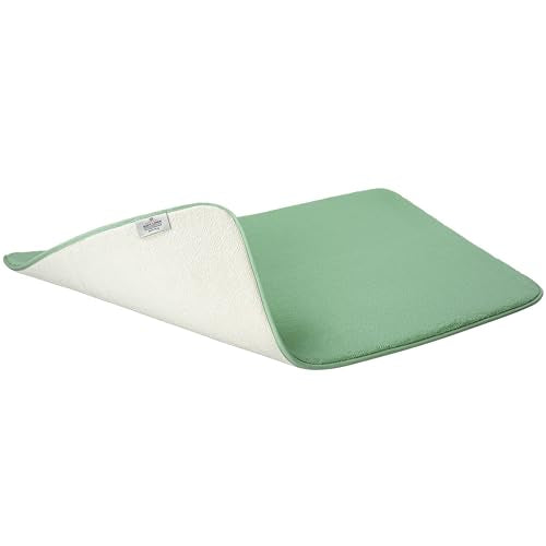 American Soft Linen 21x32 Fluffy Foamed Slip Reducer Bath Rug, Machine Washable Area Bath Mat Rugs for Bathroom, Sage - color: Sage Green, style: 21x32" Fluffy Foamed Bath Mat