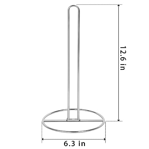 Toilet Paper Holder Stand, OBODING, Silver Freestanding Toilet Paper Holder for Storing 3 Rolls of Toilet Papers (Silver) - color: Silver