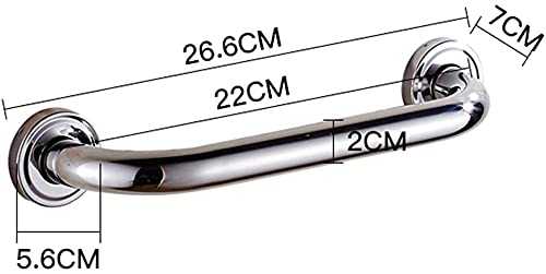 Grab Bar Bathroom Handrail Stainless Steel Tub Toilet Shower Safety Support Handle Towel Rack-One Color-22cm - size: 22cm