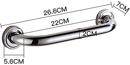Grab Bar Bathroom Handrail Stainless Steel Tub Toilet Shower Safety Support Handle Towel Rack-One Color-22cm - size: 22cm