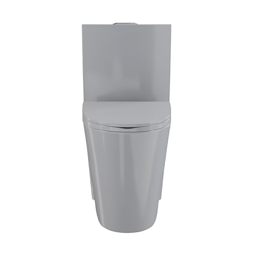 St. Tropez One-Piece Elongated Toilet Vortex™ Dual-Flush 1.1/1.6 gpf in Glossy Gray