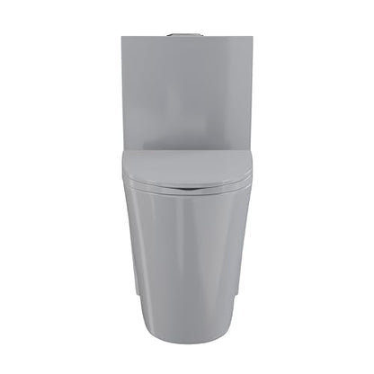 St. Tropez One-Piece Elongated Toilet Vortex™ Dual-Flush 1.1/1.6 gpf in Glossy Gray