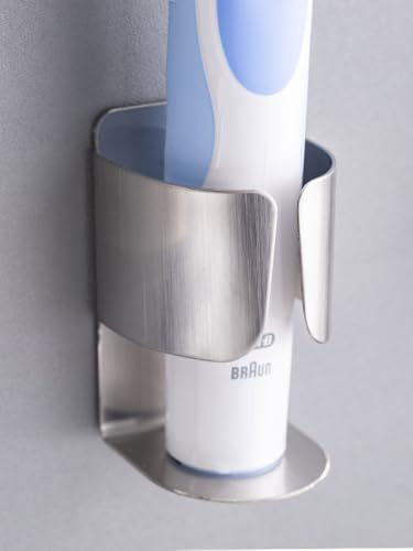 Electric Toothbrush Holder, Silver, Wall Mount | 2 Pack - color: Silver2pack