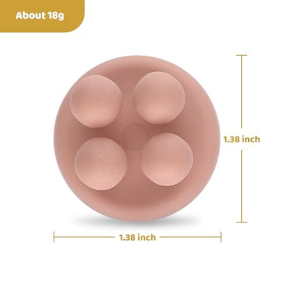 Mindful Design Razor Holder - 4Pcs Self Adhesive Silicone Toothbrush Holders Wall Mounted to Mirror for Shower Hanging Towel, Functional Waterproof Hook for Bathroom Kitchen Living Room Office