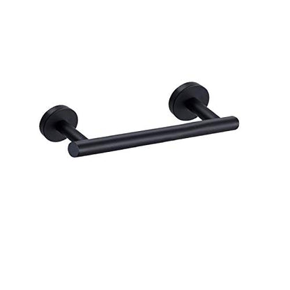 Nolimas Matte Black Bath Hand Towel Bar Single Bars Towel Rack Rod Classic Wall Mounted Stainless Steel Bathroom Towel Bar Toilet Kitchen Towel Shelf Single Layer,9inch - color: Matte Black, size: 9inch