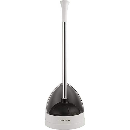 23-in. Heavy-duty Toilet Plunger with Twister Caddy 3019000, Versatile Bathroom Accessory Set and Apartment Must-have, Toilet and Plunger for Bathroom with Toilet Caddy