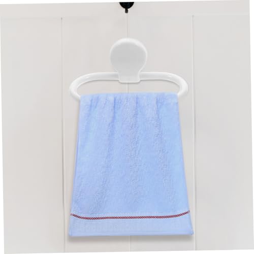 Cabilock 2pcs Self-Adhesive Towel Rings for Space Saving Storage Bathroom and Kitchen No Drill Needed Easy Installation Modern Design for Hand Towels and Kitchen
