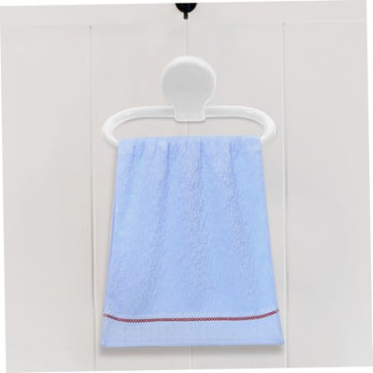 Cabilock 2pcs Self-Adhesive Towel Rings for Space Saving Storage Bathroom and Kitchen No Drill Needed Easy Installation Modern Design for Hand Towels and Kitchen