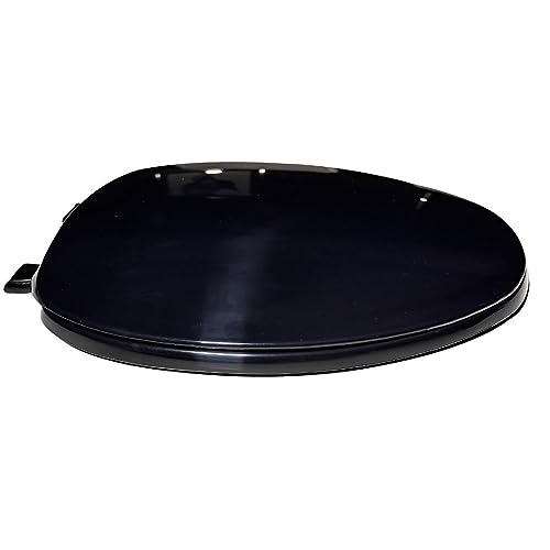 Centoco Elongated Toilet Seat, HD Hinge, Residential/Commercial, Black | Plastic, Residential / Light Weight Commercial, Heavy Duty Hinge, Open Front, DS620-407 - color: Black, size: Elongated, style: Open Front / Made in the USA