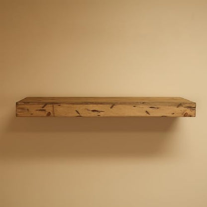 Rustic Distressed Floating Shelves, Set of 2, Handmade Out of Pine Wood, 3 Inch Thick, Made in USA (Aged Oak, 36Lx3Hx8D) - color: Aged Oak, size: 36Lx3Hx8D