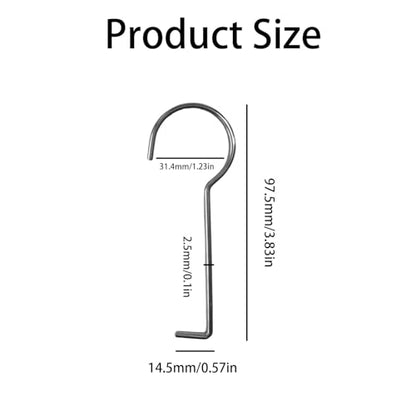 6-Pack Stainless Steel Drain Key for Linear Shower & Floor – Heavy Duty Removal Tool with Lifting Hooks, 2.5mm (0.1in) Thick, Resistant to Bending for Easy Cleaning