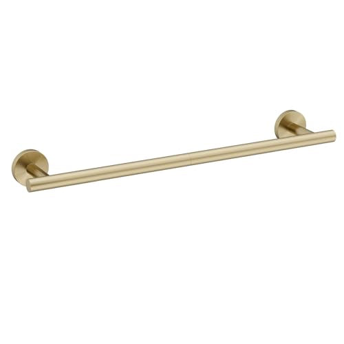 Brushed Gold Towel Bar, 18 Inch Bathroom Towel Rack | (Total Length 20-Inch), Towel Holder Wall Mounted, Thicken SUS304 Stainless Steel Towel Rod Modern Home Decor - color: Brushed Gold, size: 20 Inch