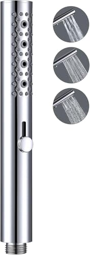 G-Promise All Metal Round 3 Function Handheld Shower Head(Chrome) | All Metal Construction, 3 Function Modes with Massage, Modern Look, Push Switch, Easy Installation - color: Chrome, style: Round