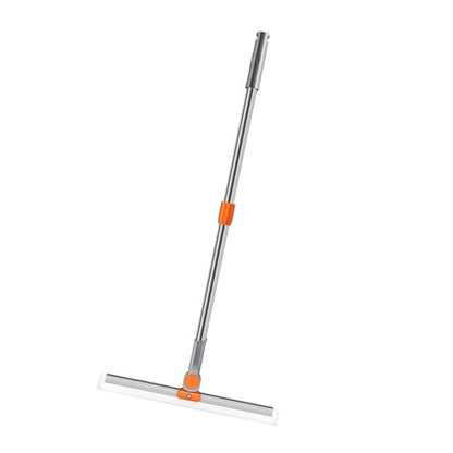 Floor Squeegee, Fast Cleansing Floor Squeegee Broom, Multifunction Long Telescopic Handle Floor Squeegee Scrubber, Floor Squeegee Broom for Shower Bathroom Window
