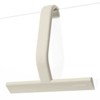 JustHang Shower Squeegee with Built-in Hook, 10-Inch Light Taupe | Award-Winning Design, All-One-Piece Soft-Touch Silicone, for Glass Door, Bathroom, Window, Mirror, Tile Wall, Car - color: Light Taupe